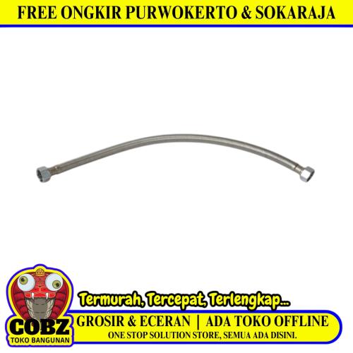 1/2 IN X 50 CM / SOLIGEN  Selang Fleksibel Sink Hose Kloset Anyam Stainless