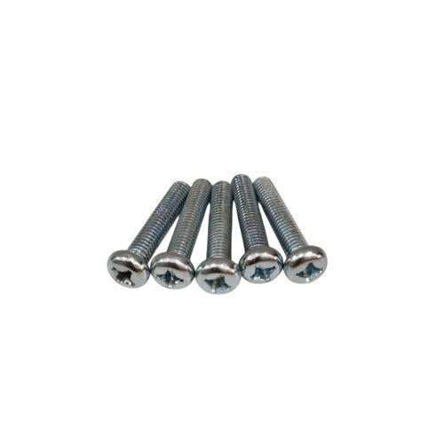 M 6 x 30 MM / TM Baut JP Kepala Pentol Bulat Plus Putih Biji