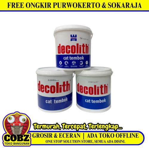 5 KG / DECOLITH Cat Tembok Beton Plafon Wall Paint Galon