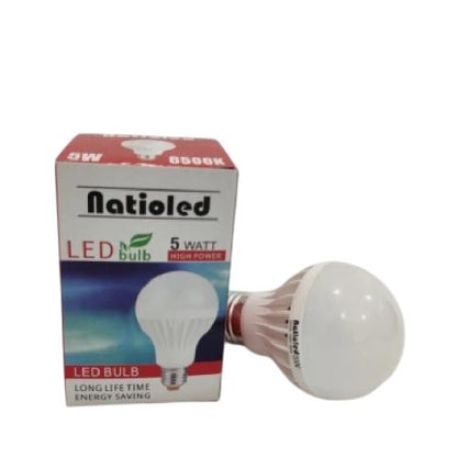 5 WATT / NATIOLED LED Lampu Bohlam Bulb Moto Putih