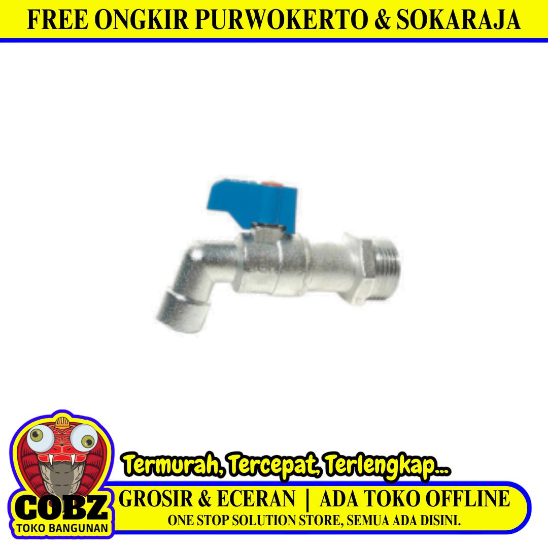 3/4 IN / ONDA BC Kran Air Tembok Taman Bola Ball Valve Stainless