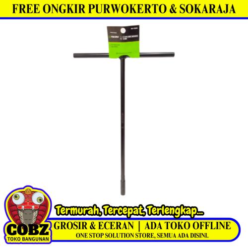 8 MM / TEKIRO Kunci Sok Shock Socket T Type Wrench Hitam