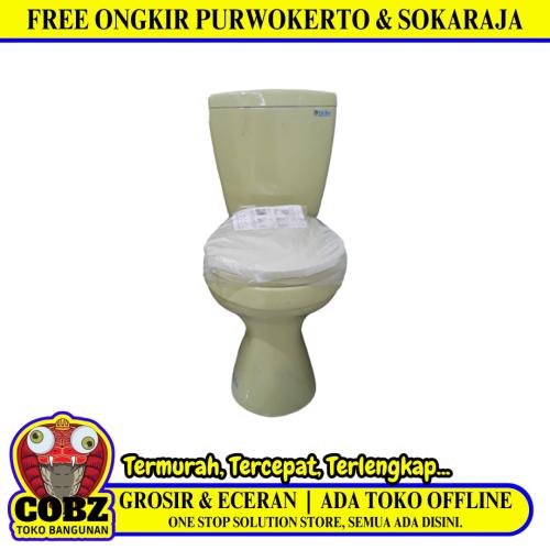 70 CM x 38 CM x 74 CM / LOLO C-20 Monoblok Kloset Duduk Tangki Hijau Set