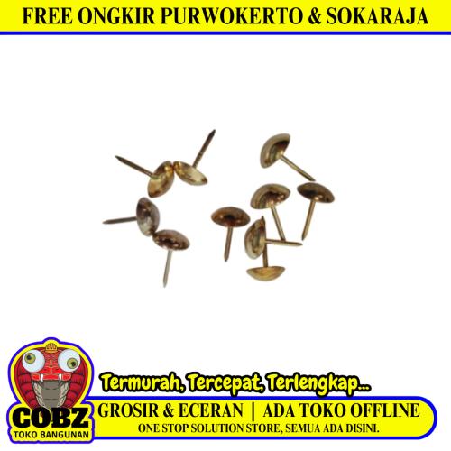 TM Paku Pines Pins Klip Payung Kecil Tekan Polos Kuning Pcs