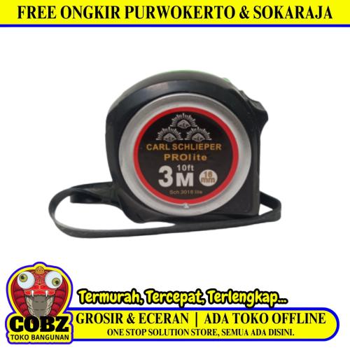 3 M / CARL SCHLIEPER Meteran Alat Ukur Tukang Bangunan Measuring Tape