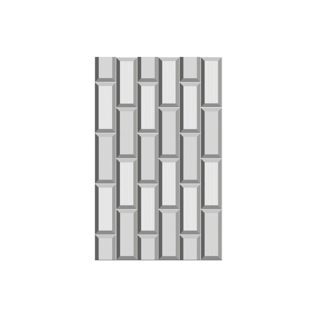 25 CM x 40 CM / UNO ZURICH Keramik Dinding Kamar Mandi Glossy Grey Dus