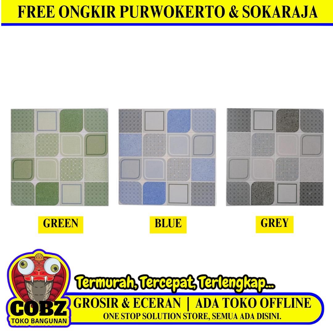 25 CM x 25 CM / UNO HIKARU Keramik Lantai Kamar Mandi Matte Dus