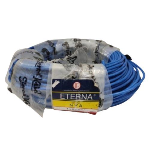 1 INTI x 2.5 MM x 50 M / ETERNA NYA Tunggal Kabel Tembaga SNI Biru Roll