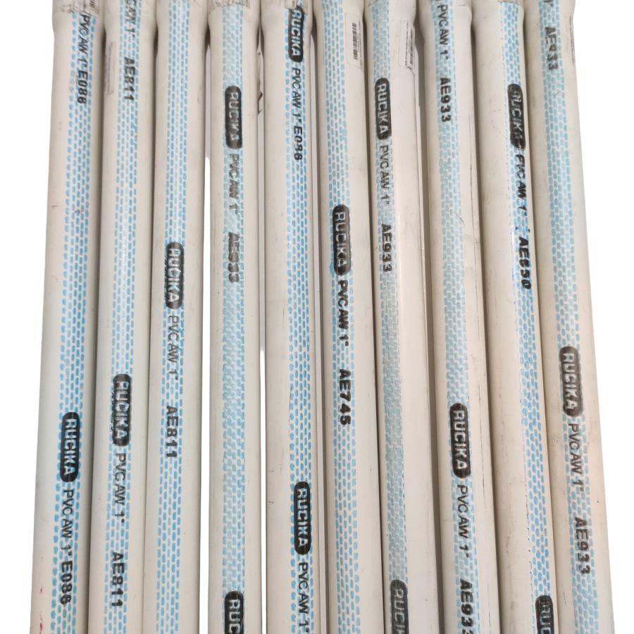 1 IN x 400 CM / RUCIKA AW Lis Biru Pipa Pralon Paralon PVC Putih Batang