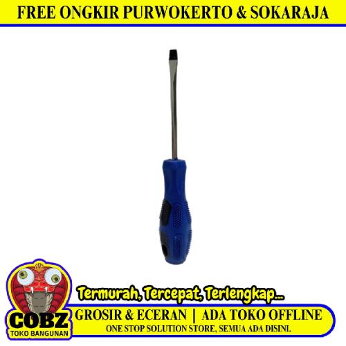 4 IN / HDT Obeng Screwdriver One Way Minus Gagang Karet