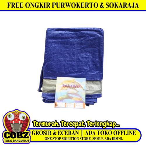 3 M X 5 M / TM A3 Terpal Tarpaulin Tutup Plastik PVC Warna Luar Warna Dalam
