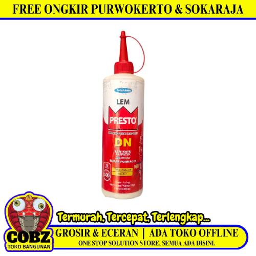 600 GR / PRESTO Lem Kayu Alifatik Interior Wood Glue Botol