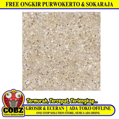 50 CM x 50 CM / PLATINUM LISBON Keramik Lantai Rumah Glossy Brown Dus