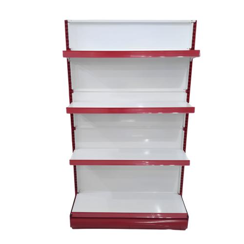 SB 30 CM x L 90 CM x 155 CM / TM RD 8 Rak Minimarket Gondola Double Starting Merah Putih Set