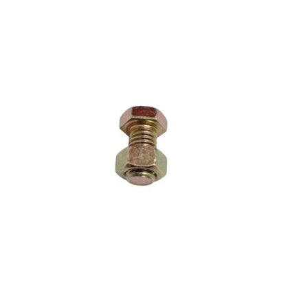 M 8 x 15 MM / TM Baut Mur Hexagon Bolt Nut Flat Head Kuning Biji