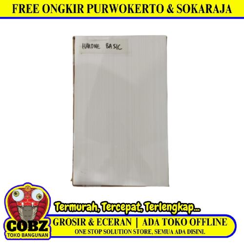 25 CM x 40 CM / PLATINUM HAKONE Keramik Dinding Kamar Mandi Glossy Basic Dus