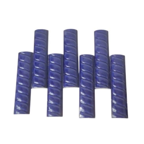 10 CM / NM Kuku Macan Bon Bon Lis Keramik Permukaan Biru Lembar