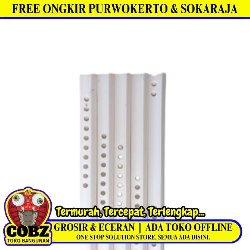 240 CM / COBZ Tile Trim Lis List Keramik Granit Plastik PVC Putih Batang