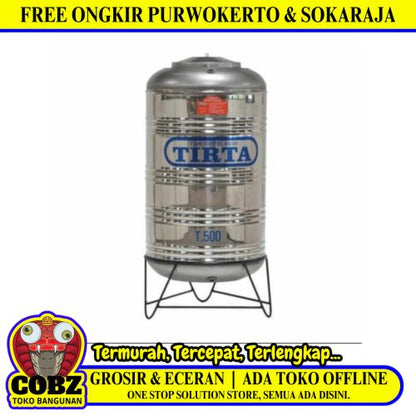 522 L / TIRTA T 500 PK Water Torrent Tangki Air Stainless Penyangga + Acc Set