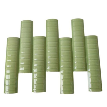 10 CM / NM Kuku Macan Bon Bon Lis Keramik Permukaan Hijau Lembar