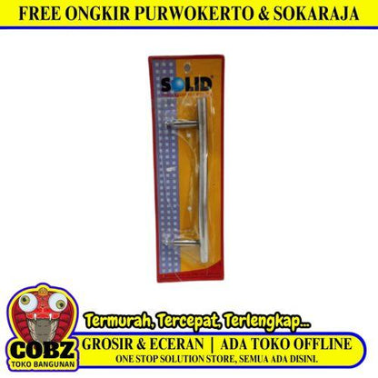 22 CM / SOLID P 637 Tarikan Pegangan Pull Handle Pintu SS Silver Set
