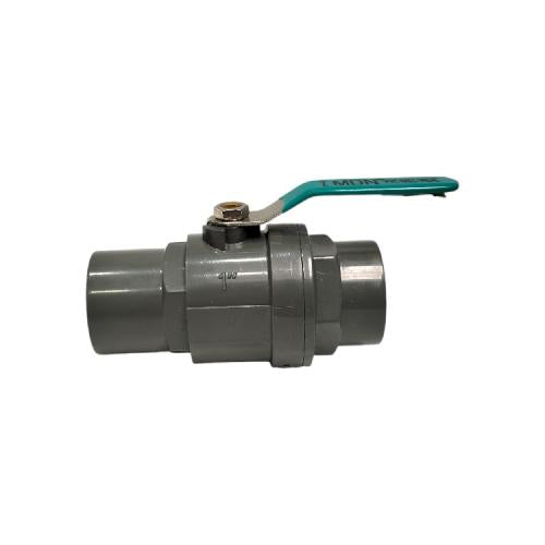 1 IN / MDN Stop Kran Polos Ball Valve Engkol Plastik PVC