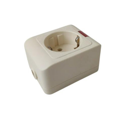 1 LUBANG / HTC Stop Kontak Terminal Arde Tempel OB Outbow Cream