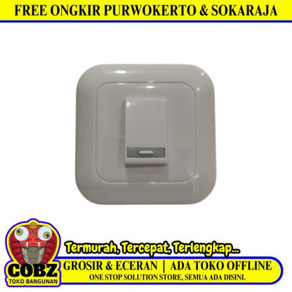 PANASONIC WIDE Saklar Tunggal Single Engkel 1 Gang Tanam IB Inbow Putih