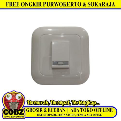 PANASONIC WIDE Saklar Tunggal Single Engkel 1 Gang Tanam IB Inbow Putih