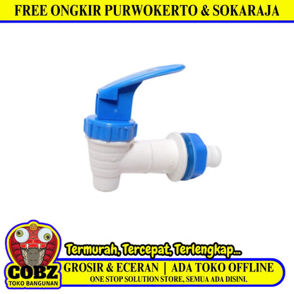 3/8 IN / COBZ 03 Kran Dispenser Guci Drat Luar Air Dingin Cold Biru