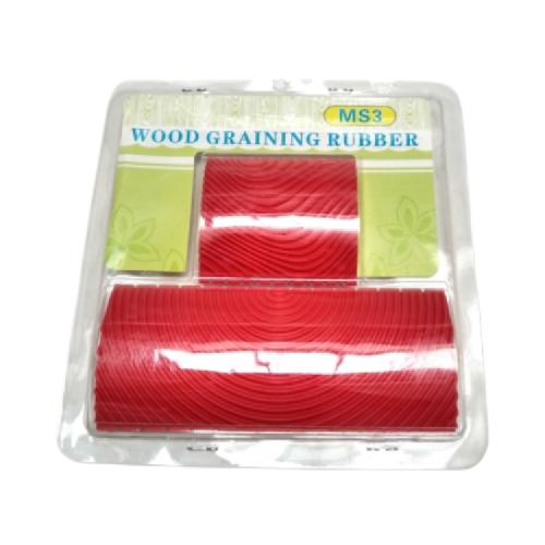 3 IN + 6 IN MS3 Kuas Karet Tembok Besi Kayu Motif Motif Roller Paint Set