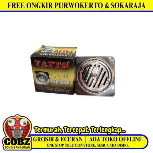 4 IN / TATTO Saringan Got Leher Panjang Floor Drain Stainless