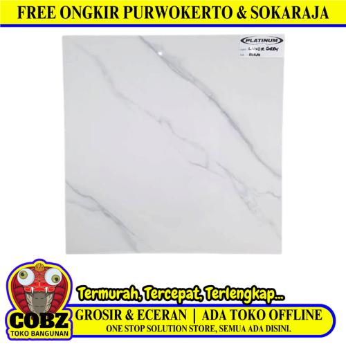 50 CM x 50 CM / PLATINUM LUXOR Keramik Lantai Rumah Glossy Grey Dus