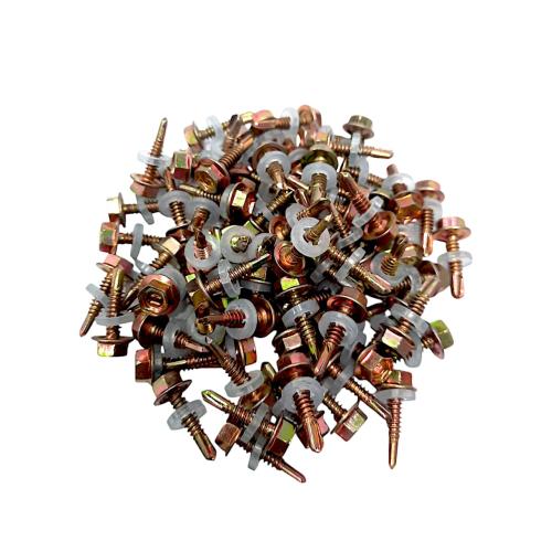 #12 x 20 MM / CAB Roofing Baut Sekrup Atap Baja Ringan Kuning Dus