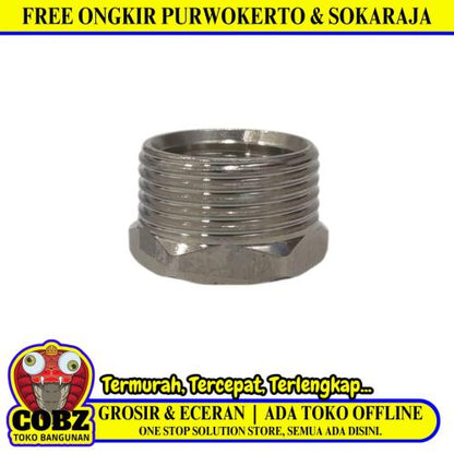 3/4 IN x 1/2 IN / TM Verlop Ring Flug Vlok Bushing Stainless