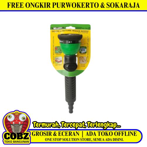 6 WAY / SELLERY 60-338 Semprotan Air Selang Taman Mobil Spray Gun Nozzle