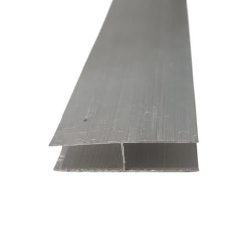 4 MM - 6 MM x 6M / TM List Profil H Sambungan Polykarbonat Aluminium Btg