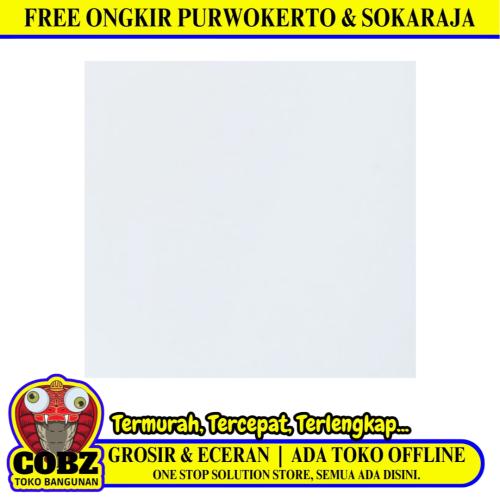 100 CM x 100 CM / INDO GRESS SOLID WHITE Granit Lantai Glossy Dus
