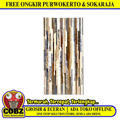 20 CM x 40 CM / PERFECTO BUDAPEST Keramik Dinding Dapur Teras Matte Cream Dus