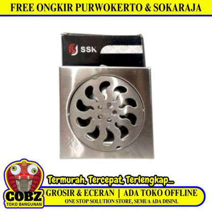 4 IN / SSK Saringan Got Leher Pendek Floor Drain Stainless