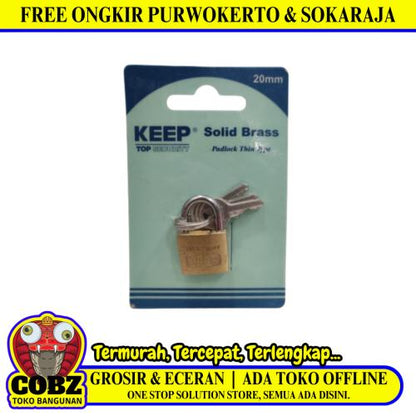 20 MM / KEEP Gembok Pintu Pagar Padlock Anti Maling Leher Pendek