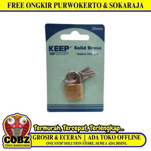 20 MM / KEEP Gembok Pintu Pagar Padlock Anti Maling Leher Pendek