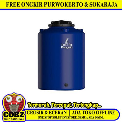 520 L / PENGUIN TB 55 Water Torrent Tangki Tandon Air PVC Biru + Acc Set