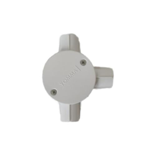 5/8 IN / TM Tee Dus Cabang 3 Way Tempat Kabel Plastik PVC Putih