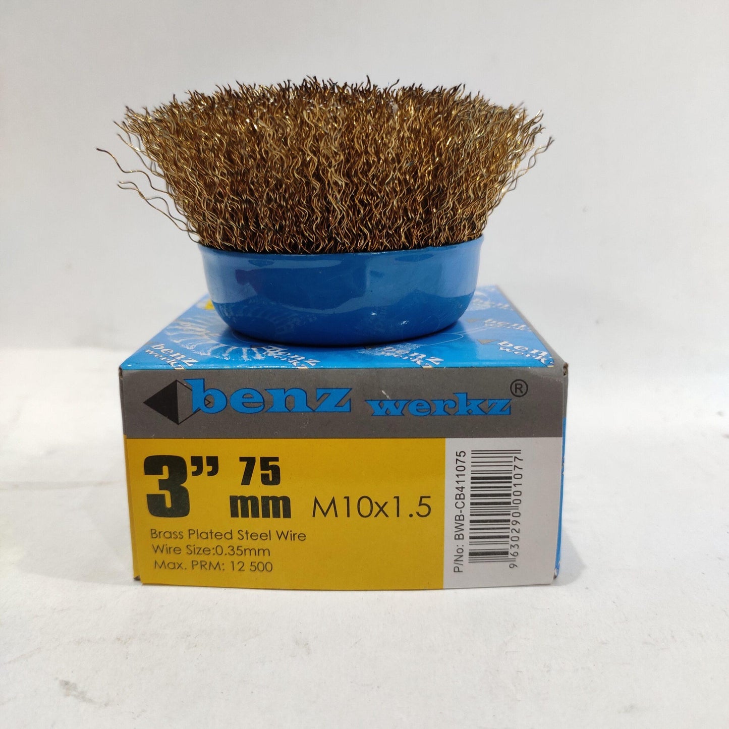 3 IN / BENZ WERKZ Sikat Kawat Mangkok Kuningan Pembersih Karat Kerak