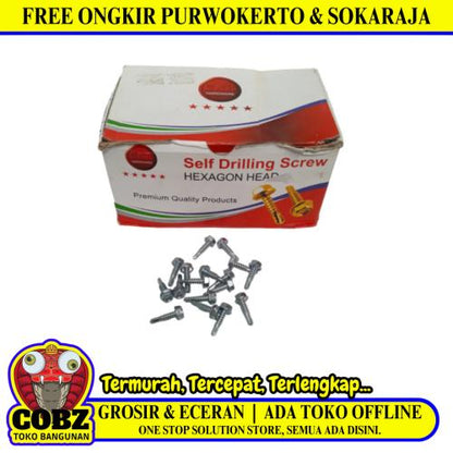 #10 x 19 MM / CAB Roofing Putih Dus