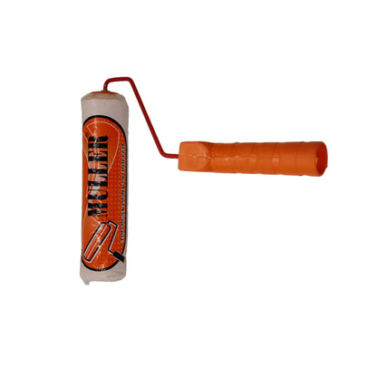 9 IN / MULLER Kuas Busa Roll Cat Tembok Kayu Besi Besar + Gagang Set