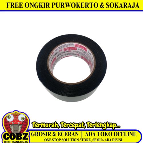 48 MM / NACHI Isolasi Bolak Balik Busa Double Foam Tape Hitam
