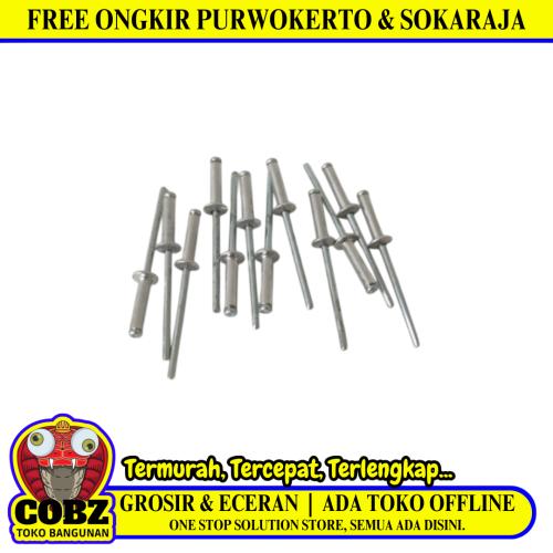 3.2 MM x 11 MM / SIP SP. 440 Paku Rivet Keling Tang Rivet Dus