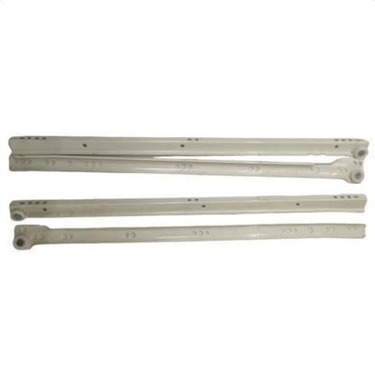 50 CM / HUBEN Rel Laci Roda Drawer Slide Single Track Putih Set